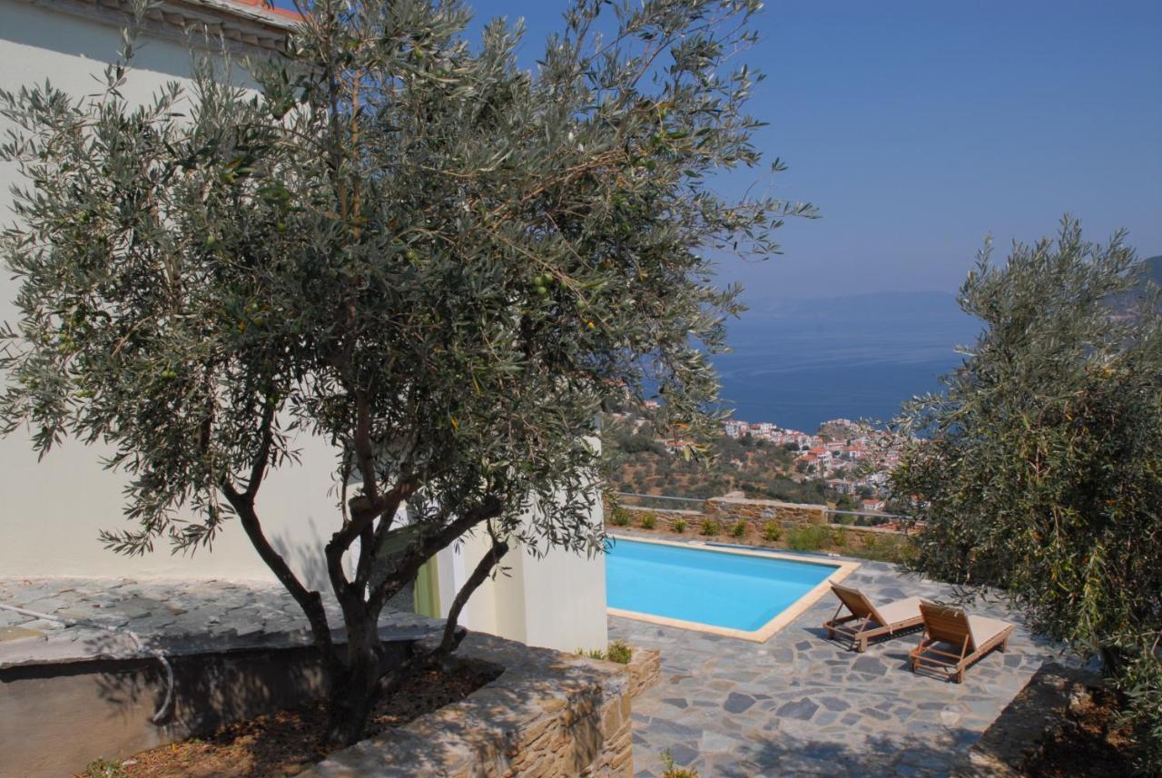 Erato Villa Skopelos Town Bagian luar foto
